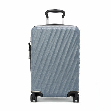 TUMI - 19 Degree Expandable Carry-On - 4-Wheeled Hard Shell Suitcase - 21.8" X 14.0" X 9.0" - Twilight Blue