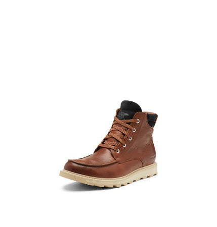 SOREL Men's Madson ll Moc Toe Waterproof Boot - Gaucho Tan, Oatmeal - 7.5