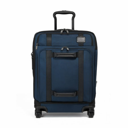 TUMI - Merge Continental Front Lid 4 Wheeled Carry-On Luggage - 22 Inch Rolling Suitcase for Men and Women - Navy/Black