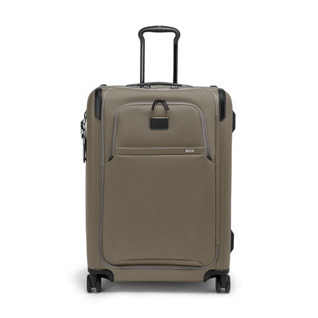 TUMI - Alpha Medium Dual Access Expandable 4-Wheeled Checked Luggage - Zipper Expansion - Durable Ballistic Nylon - Medium Capacity Suitcase with TSA Lock - Grey Alloy