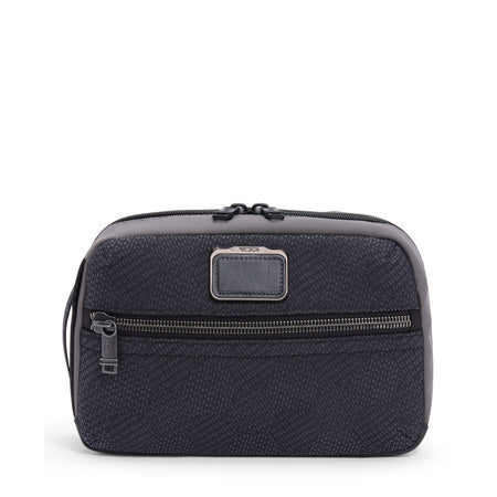 TUMI - Alpha Bravo Response Travel Kit - Hanging Toiletry Bag - 6.3" X 9.5" X 3.5" - Black Geometric