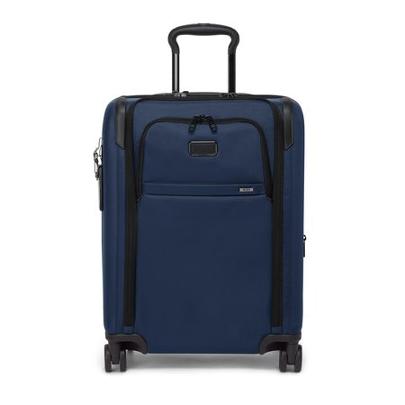 TUMI - Alpha Large Dual Access Expandable 4-Wheeled Carry-On Luggage - Zipper Expansion - Durable and Lightweight Travel Suitcase - TSA Lock & TUMI Tracer - Navy