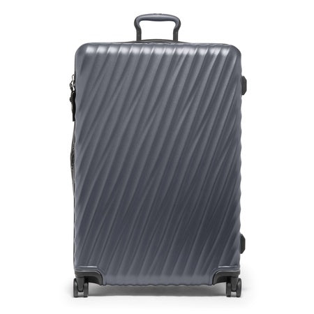TUMI - 19 Degree Large Expandable Checked Luggage - 4-Wheels - Durable Hard Shell Zipper Expansion Checked Bag - Suitcase - Matte Grey Texture