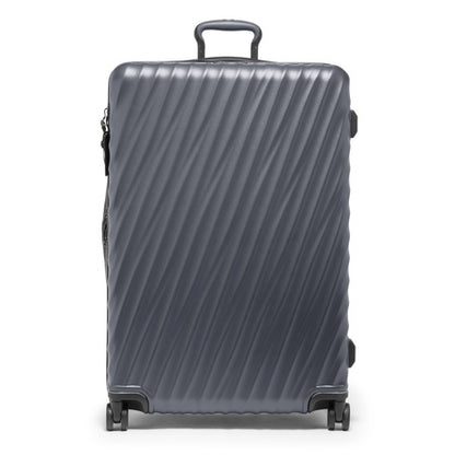 TUMI - 19 Degree Large Expandable Checked Luggage - 4-Wheels - Durable Hard Shell Zipper Expansion Checked Bag - Suitcase - Matte Grey Texture
