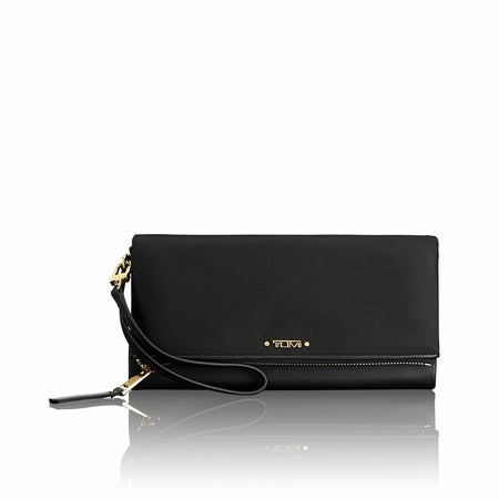 TUMI - Voyageur Travel Wallet - Wristlet Wallet with Passport, Cash & Card Holders - Zipper Wallet for Women - With Gift Box - Black