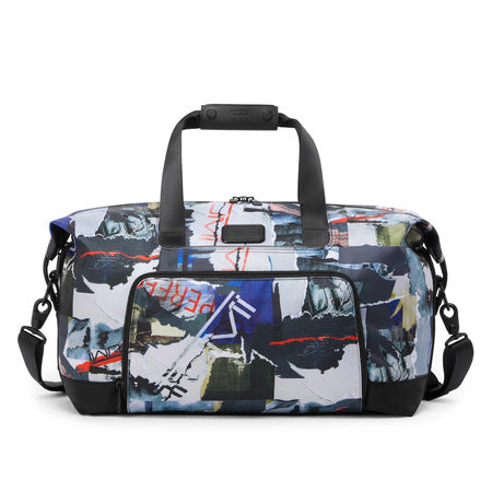 TUMI - Alpha Double Expansion Duffel - Business & Weekend Travel Duffel Bag - Designed for Durability & Functionality - Wheatpaste print