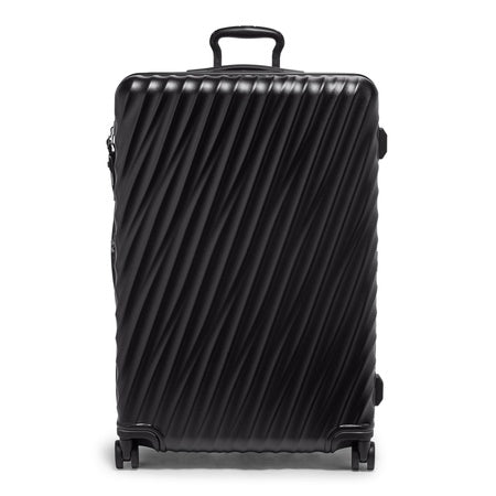 TUMI - 19 Degree Large Expandable Checked Luggage - 4-Wheels - Durable Hard Shell Zipper Expansion Checked Bag - Suitcase - Matte Black