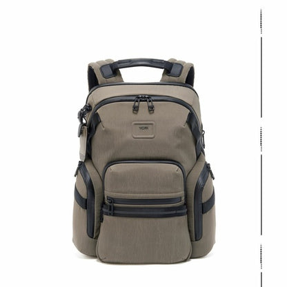 TUMI - Alpha Bravo Navigation Backpack - Everyday Travel and Commute Bag - Fits Up to 15" Laptop - 16.0" X 14.0" X 7.3" - Sand