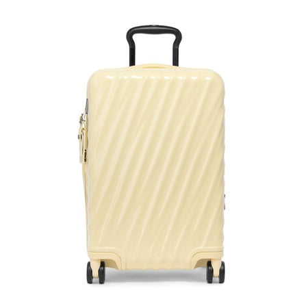 TUMI - 19 Degree Expandable Carry-On - 4-Wheeled Hard Shell Suitcase - 21.8" X 14.0" X 9.0" - Washed Yellow
