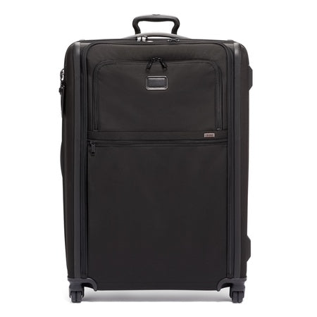TUMI - Alpha X-Large Dual Access Expandable 4-Wheeled Checked Luggage - Zipper Expansion - Durable Ballistic Nylon - Extra Large Capacity Suitcase with TSA Lock - Dark Black