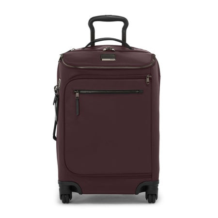 TUMI - Voyageur Leger International Carry-On - Travel Luggage for Men & Women - Roller Suitcase with USB-C Charging Port - Deep Plum