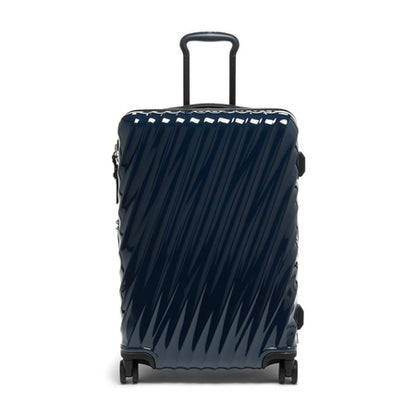 TUMI - 19 Degree Medium Expandable Checked Packing Case - 4-Wheeled Luggage - Hard Shell Suitcase - 26.0" X 17.5" X 10.0" - Navy