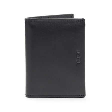 TUMI - Nassau L-Fold - Card Holder Wallet for Men & Women - With ID Window - Nappa Leather Material - Black Smooth