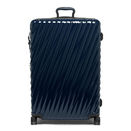 TUMI - 19 Degree Large Expandable Checked Luggage - 4-Wheels - Durable Hard Shell Zipper Expansion Checked Bag - Suitcase - Navy