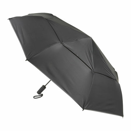 TUMI - Auto Close Umbrella - Windproof Compact Travel Umbrella - Large - Black