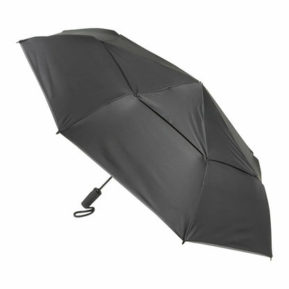 TUMI - Auto Close Umbrella - Windproof Compact Travel Umbrella - Large - Black