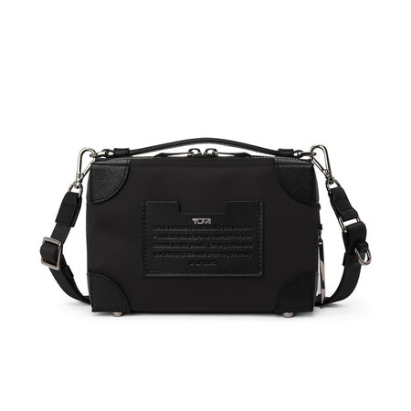 Tumi Womens Small Soft Trunk Crossbody Black Studded One Size