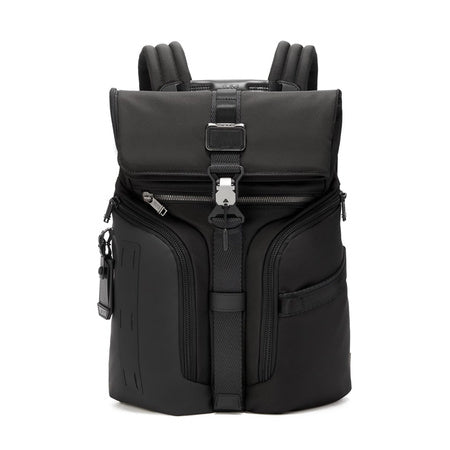 TUMI - Alpha Bravo Logistics Backpack - Front-Flap Design - Everyday Travel and Commute Bag - Fits Up to 15" Laptop - 17.0" X 13.0" X 6.75" - Black