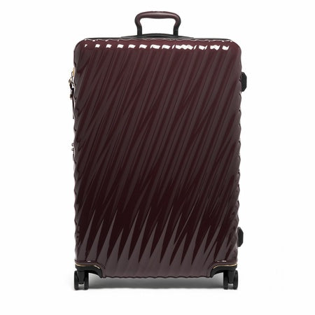 TUMI - 19 Degree Large Expandable Checked Luggage - 4-Wheels - Durable Hard Shell Zipper Expansion Checked Bag - Suitcase - Beetroot Red