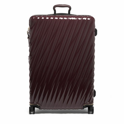 TUMI - 19 Degree Large Expandable Checked Luggage - 4-Wheels - Durable Hard Shell Zipper Expansion Checked Bag - Suitcase - Beetroot Red
