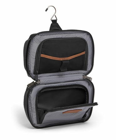 TUMI - Alpha Bravo Response Travel Kit - Men's Travel Organizer - Hanging Toiletry Bag - 6.3" X 9.5" X 3.5" - Red/Lime Chameleon