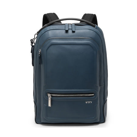 TUMI - Harrison Bradner Backpack - Men's Laptop Bag for Business & Travel - Fits up to 14" Screen - 16.5" X 11.5" X 3.5" - Pavement Bombe Leather