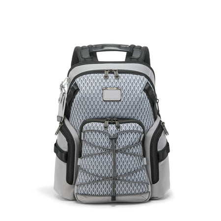 Tumi Mens Navigation Backpack Pearl Grey Mesh One Size
