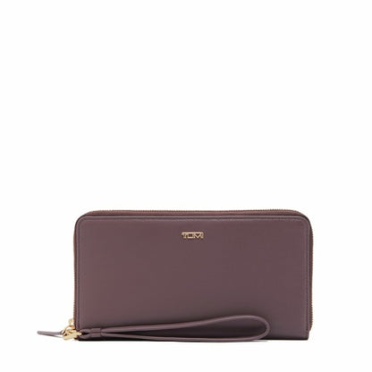 TUMI - Belden Travel Wallet - Leather Passport Wallet - Premium Card Wallet - ID Wallet - 4.5" X 8.8" X 1.0" - Dark Mauve