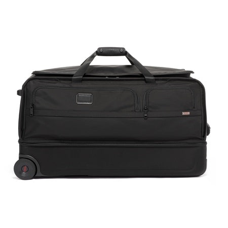TUMI - Alpha Large Split 2-Wheeled Duffel - Men's Rolling Travel Bag with Split Compartments - Black