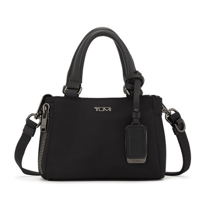 TUMI - Voyageur Valetta Micro Tote - Purse for Business & Travel - Stain & Water-Resistant - Removable Crossbody Strap - Black & Gunmetal