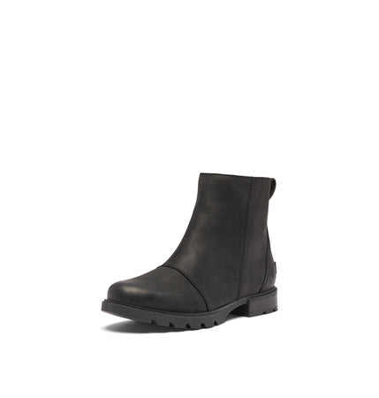 Sorel Women's Emelie LLL Zip Waterproof Boot - Black, Black - 6.5