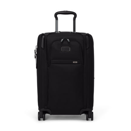 TUMI - Alpha Dual Access Expandable Carry-On Luggage - Zipper Expansion - Durable Ballistic Nylon Lightweight Suitcase -TSA Lock Tracer - Black