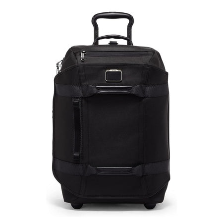 TUMI - Alpha Bravo International 2 Wheeled Duffel Backpack Carry-On - Adjustable Compact Travel Bag - 21.8" X 14.0" X 9.0" - Black