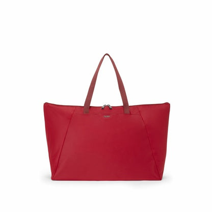 TUMI - Just In Case Tote - Foldable, Lightweight and Compact, Packable Travel Bag - Folds Into Included Pouch - Large, Desert Red
