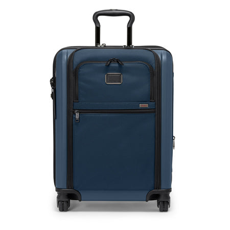 TUMI - Alpha Hybrid Continental Expandable 4 Wheeled Carry-On - Zip Expansion Suitcase for Extended Trips & Weekend Getaways - Navy