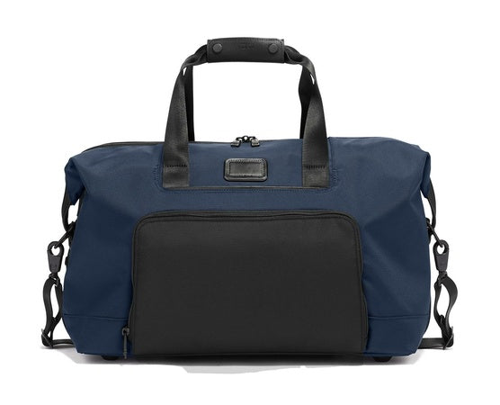 TUMI - Alpha Double Expansion Duffel - Business & Weekend Travel Duffel Bag - Designed for Durability & Functionality - Navy Blue