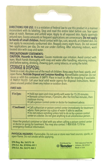 Natrapel Insect Repellent Wipes, 12 ct (Pack of 3)