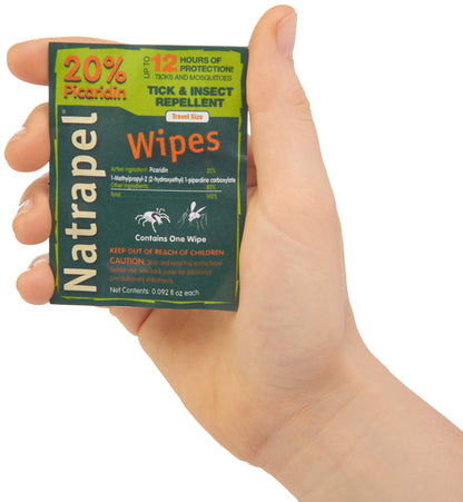 Natrapel Insect Repellent Wipes, 12 ct (Pack of 3)