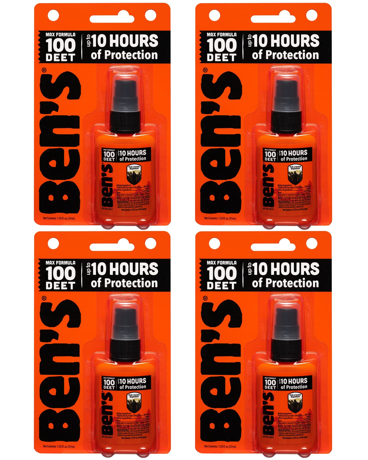 Ben's 100 Tick & Insect Repellent 1.25 Fl Oz. Pump Spray