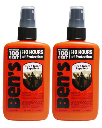 Ben's 100 Insect Repellent Pack 3.4 oz (Pack of 2)