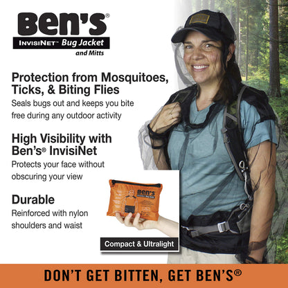 Ben's InvisiNet Bug Jacket and Mitts - S/M