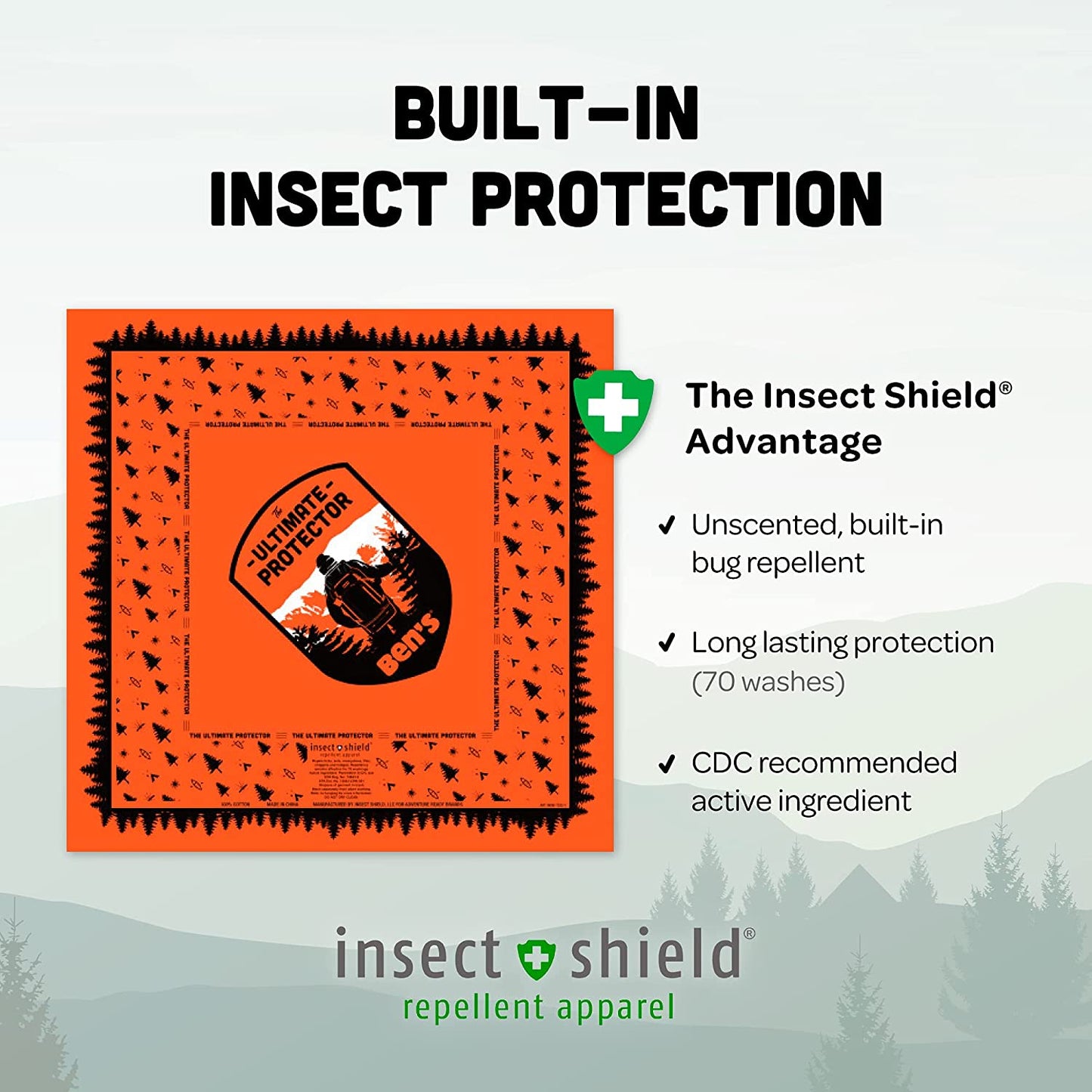Ben's Bandana with Insect Shield (Pack of 2)