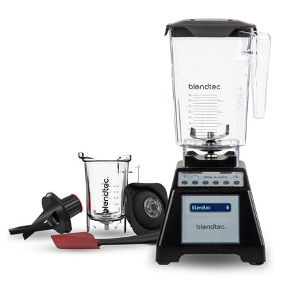 Blendtec Total Classic Original Blender - WildSide + Jar and Twister Jar BUNDLE - Professional-Grade Power - 6 Pre-programmed Cycles - 10-speeds - Black