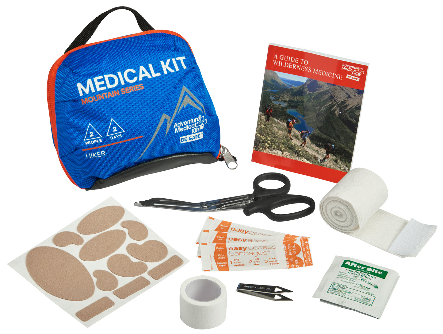 Adventure Medical Kits AMK Mountain Series Hiker Medical Kit, Blue/Orange, One Size, 0100-1001