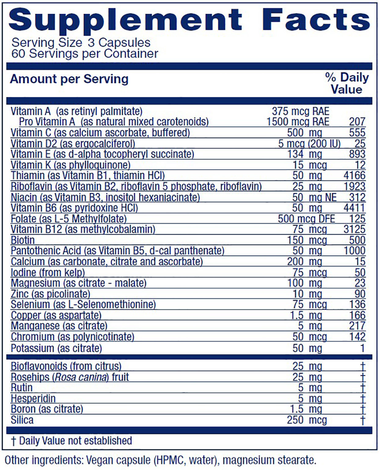 Vitanica Women's Symmetry, High Potency Daily Multivitamin, Vegan/Vegetarian, 180 Capsules