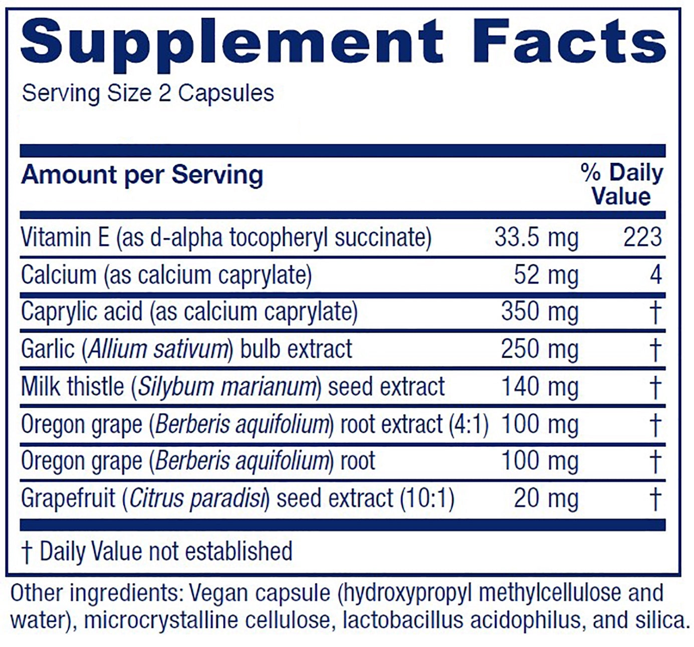 Vitanica Candidastat, Yeast Balance Supplement and Support, Vegan, 120 Capsules