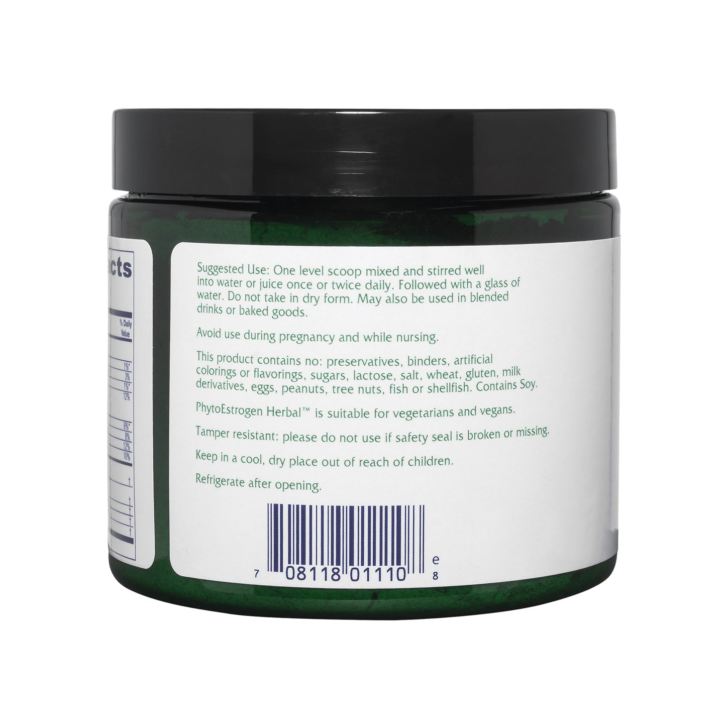 Vitanica Phytoestrogen Herbal Non-GMO PMS, Menopause Relief Supplement for Women, Hormone Balance, Night Sweats & Hot Flash Relief, Soy Isoflavones, Vegan, Powder 8 Oz (Phytoestrogen Herbal Pro Logo)