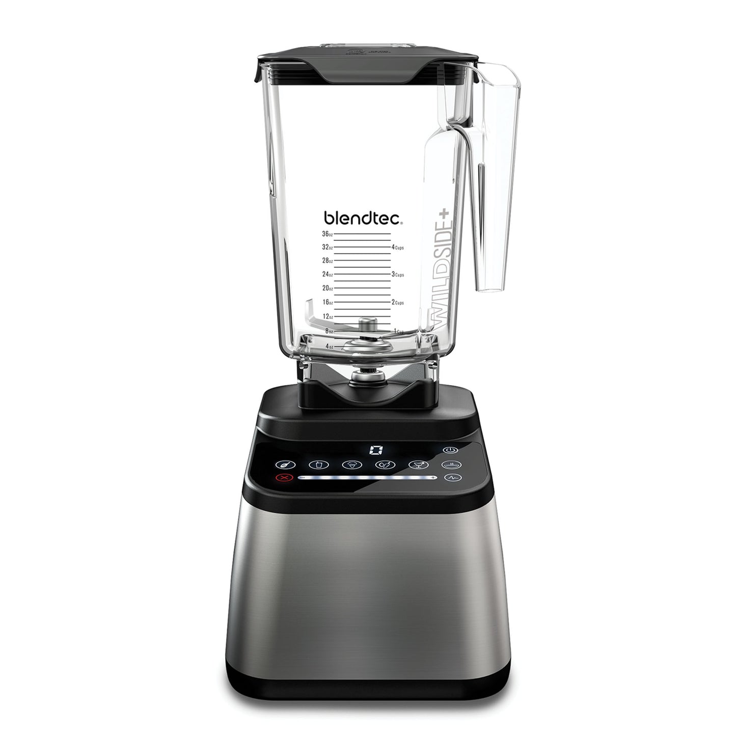 Blendtec - Original Designer Blender - WildSide+ Jar (90 oz) - Professional-Grade Power - Self-Cleaning - 6 Pre-programmed Cycles - 8-Speeds - Sleek and Slim, Stainless Steel