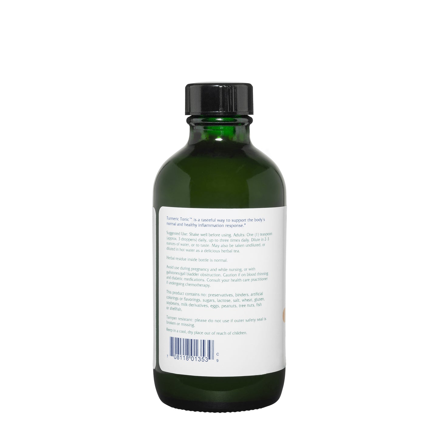 Vitanica Turmeric Tonic, Non-GMO Liquid Turmeric Curcumin Supplement 1000 mg, with Black Pepper and Ginger, Antioxidant, Vegan, Gluten Free, 4 Ounce