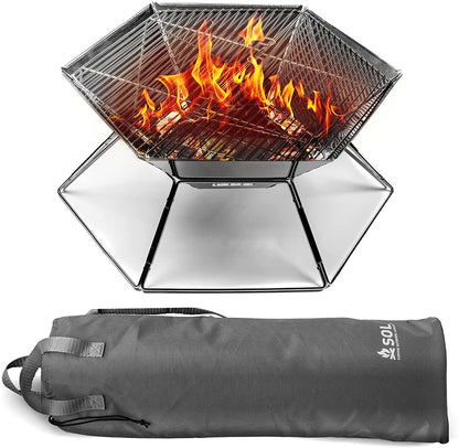 S.O.L. Survive Outdoors Longer SOL Flat Pack Fire Pit and Grill Top